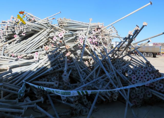 La Guardia Civil detiene a un joven por estafar a una empresa de reciclaje con la venta de 70 toneladas de piezas metálicas