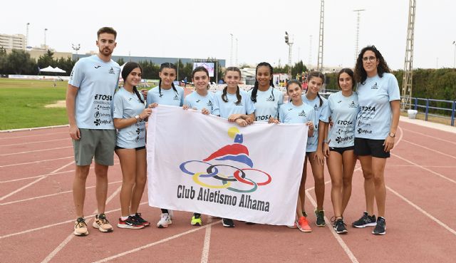 Gran experiencia para los atletas del Club Atletismo Alhama en el Nacional Sub14 por Equipos