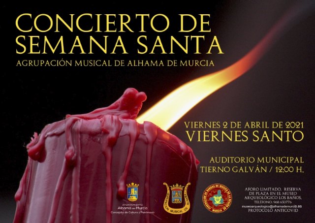 El Concierto de Semana Santa 2021 de la Agrupación Musical será el próximo Viernes Santo