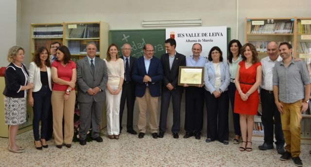 El IES Valle de Leiva de Alhama de Murcia es el primer centro educativo de España que obtiene el certificado de calidad CAF