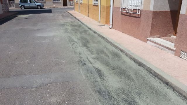 Parcheo de baches en el municipio