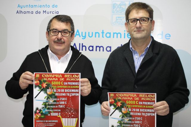 La Asociación de Comerciantes y la Concejalía de Comercio ponen en marcha la 'III Compra-Reloj' en Alhama