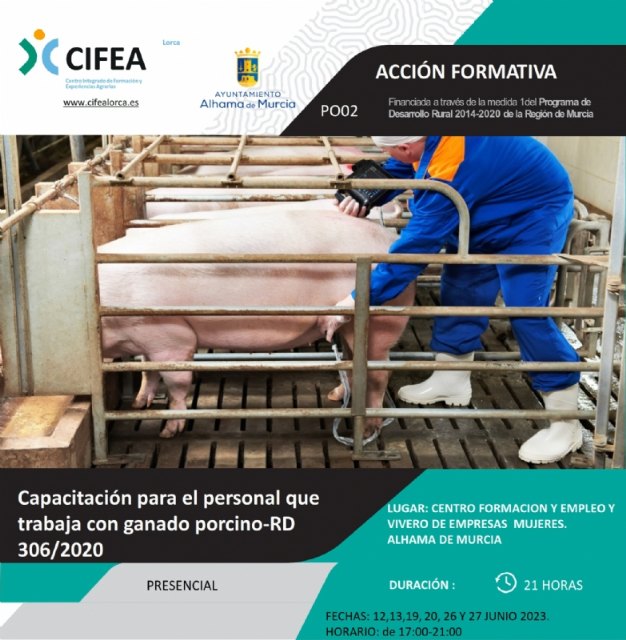 Curso ´Capacitación para el personal que trabaja con ganado porcino´