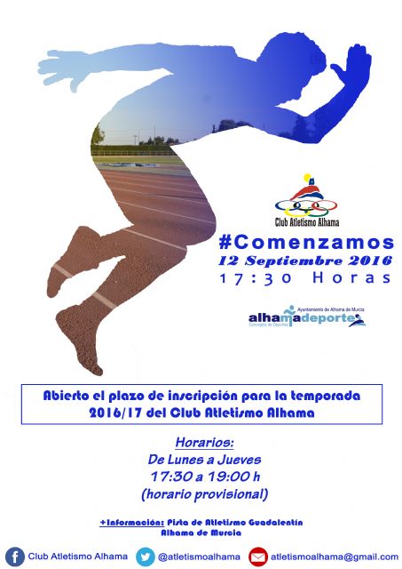 El Club Atletismo Alhama vuelve a los entrenamientos