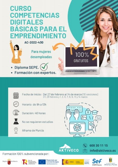 Abiertas las inscripciones para el segundo curso de Competencias Digitales Básicas para el Emprendimiento