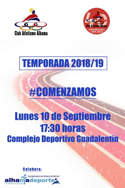 El Club Atletismo Alhama inicia sus entrenamientos