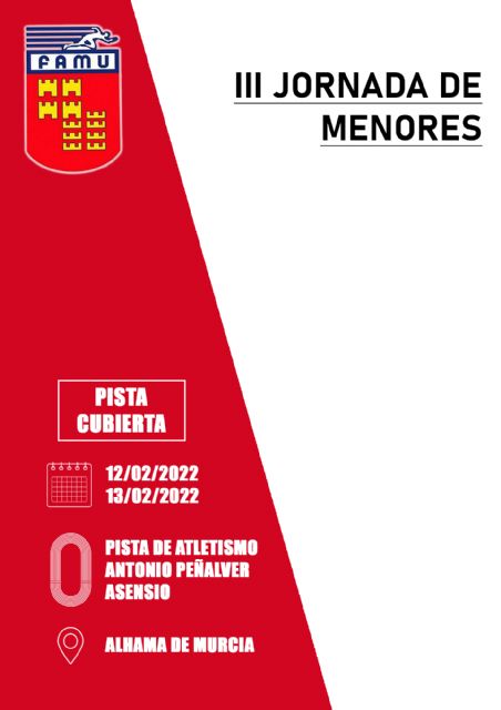 Cincuenta y seis atletas del Club Atletismo Alhama participarán este fin de semana en la 'III Jornada de Menores FAMU'