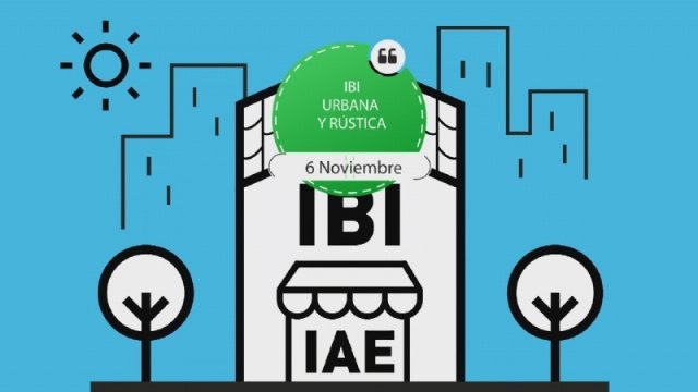 Hasta el 6 de noviembre permanecerá abierto el periodo voluntario del cobro de IBI, IAE, vados y basura