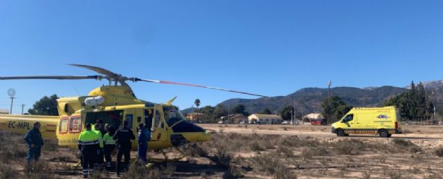 Rescatan a senderista lesionada en las inmediaciones del Paso del Portillo, en Sierra Espuña
