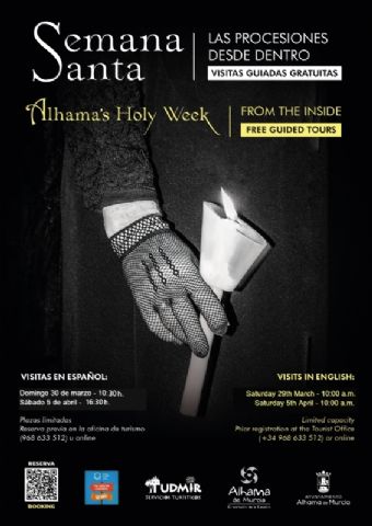 Alhama de Murcia ofrece visitas guiadas para conocer el patrimonio de su Semana Santa