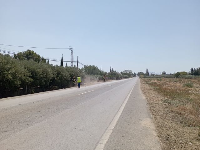 Continúan los trabajos de siega en caminos y carreteras municipales