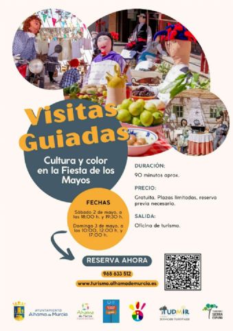 Alhama impulsa un programa de visitas guiadas de primavera para descubrir El Berro, Gebas y la Fiesta de Los Mayos