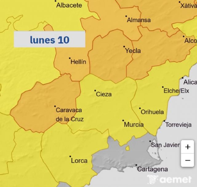 Alhama activa la Fase de Preemergencia del PEMUAL ante el aviso amarillo por tormentas