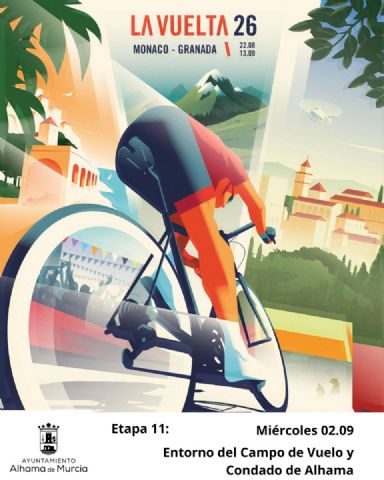 La Vuelta a España atravesará el término municipal de Alhama de Murcia el miércoles 02 de septiembre