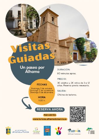Alhama ofrece once visitas guiadas para descubrir su patrimonio y las pedanías de El Berro y Gebas