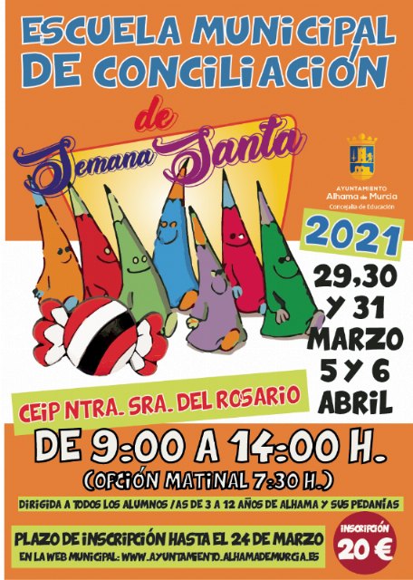Abierto el plazo de inscripción para la escuela de conciliación de Semana Santa