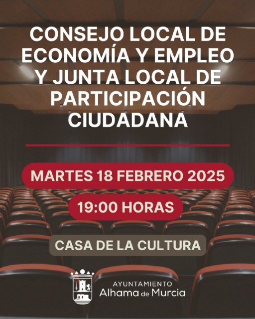Convocatoria de la Asamblea de la Junta Local de Participación Ciudadana y del Consejo Local de Economía y Empleo