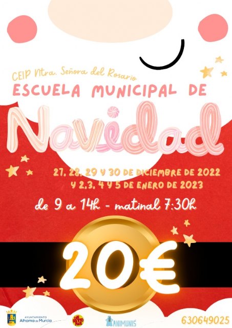 Abierto el plazo de inscripción para la Escuela Municipal de Navidad 2022