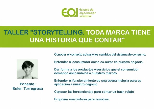 Taller 'Storytelling. Toda marca tiene una historia que contar'