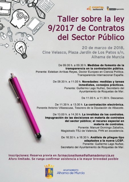 El Ayuntamiento organiza una jornada sobre la Ley de Contratos del Sector Público para trabajadores municipales