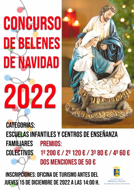 Abierto el plazo de inscripción para el Concurso de Belenes de Navidad 2022