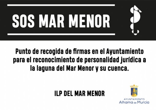 El Ayuntamiento de Alhama, punto de recogida de firmas para la ILP del Mar Menor