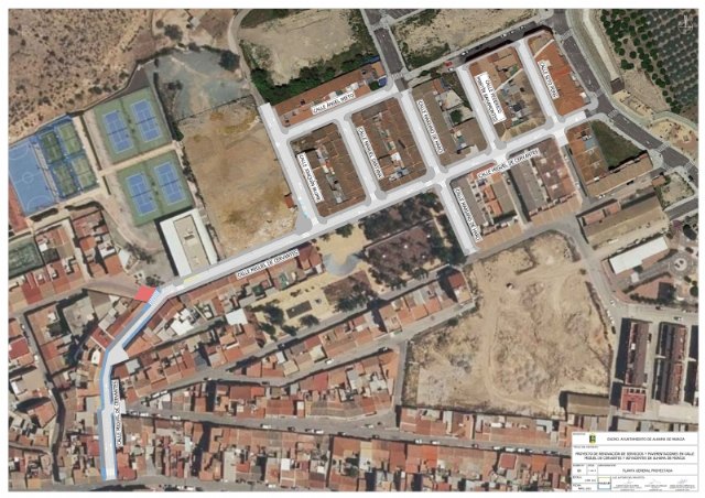 Comienzan las obras de renovación de redes en la calle Cervantes y adyacentes