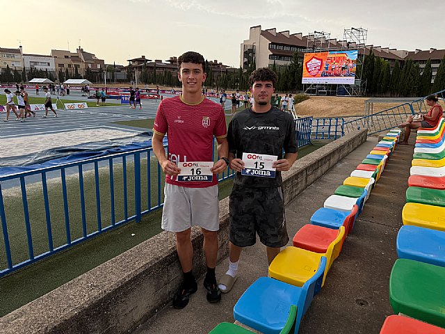 Dos atletas del Club Atletismo Alhama competirán en el Nacional Sub20 de Albacete