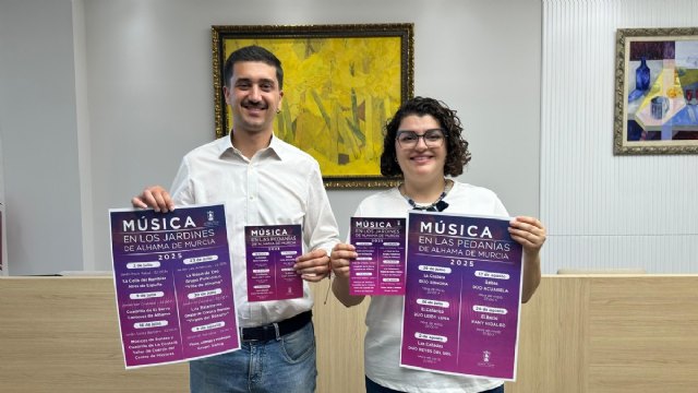 La música vuelve a sonar en los jardines y pedanías de Alhama este verano 2025