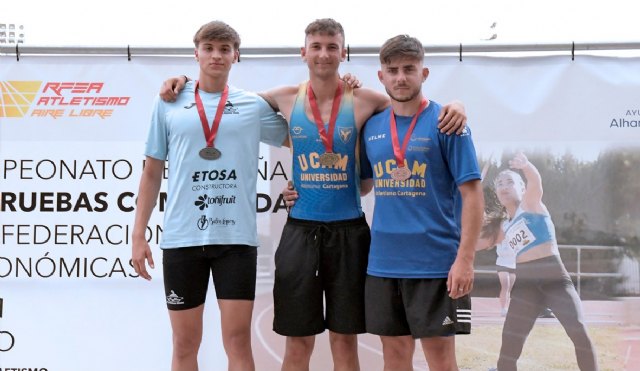 Dos medallas para los atletas del Club Atletismo Alhama en el Regional de Combinadas Sub18 y Sub20