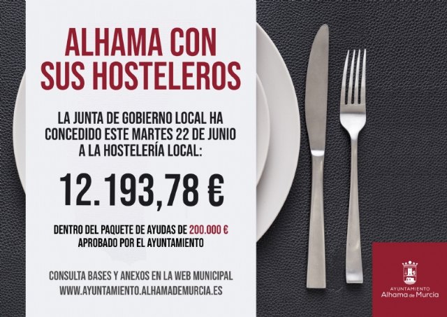 El Ayuntamiento concede otros 12.000 euros más a la hostelería local