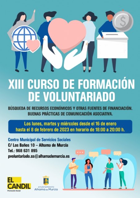 Abierto el plazo de inscripción del XIII Curso de Formación de Voluntariado