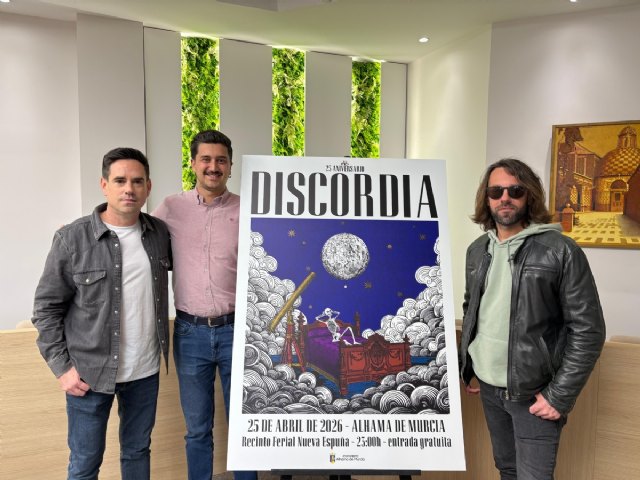 Discordia regresa a los escenarios en Alhama de Murcia con un concierto gratuito por su 25 aniversario