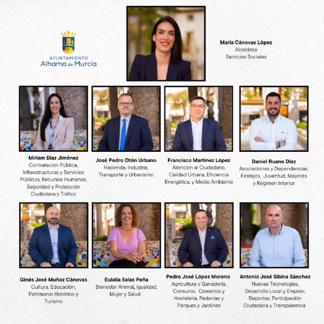 Nombrado el nuevo Equipo de Gobierno local de Alhama de Murcia