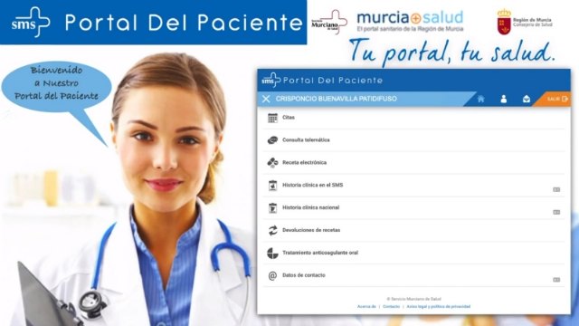 Procedimiento para realizar gestiones con el centro de salud a través de la aplicación El Portal del Paciente