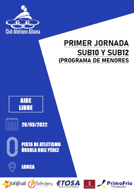 Veintitrés atletas del Club Atletismo Alhama inauguran este sábado la temporada de aire libre