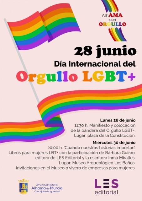 Programa de actividades Dia Internacional del Orgullo LGBT+ Alhama