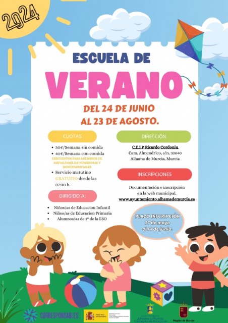 El 27 de mayo comienza el plazo de inscripción para la Escuela de Verano 2024