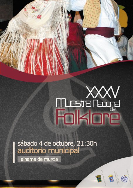 La XXXV Muestra Nacional de Folklore tendrá lugar el próximo sábado 4 de octubre en Alhama