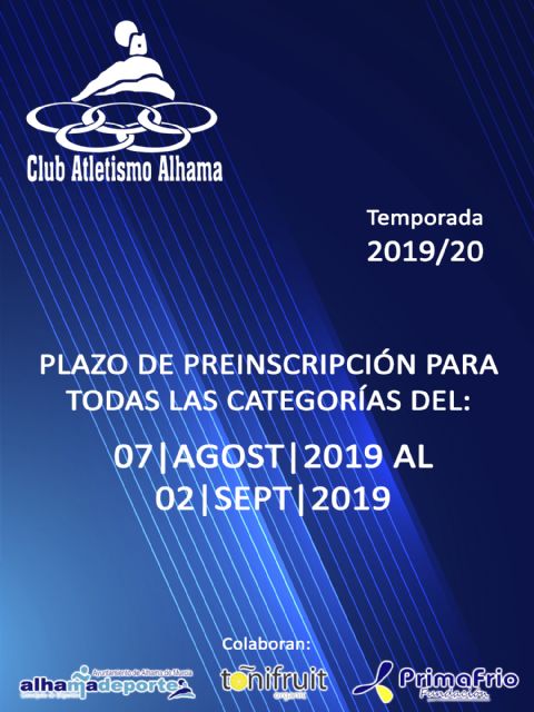 El Club Atletismo Alhama prepara la temporada 2019/20