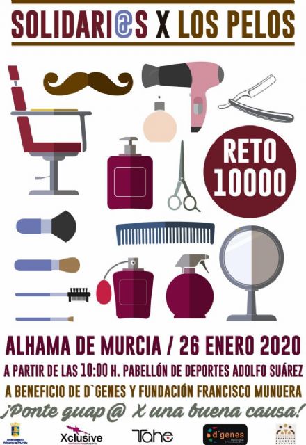 El próximo 26 de enero tendrá lugar en Alhama de Murcia 'Solidarios por los pelos'