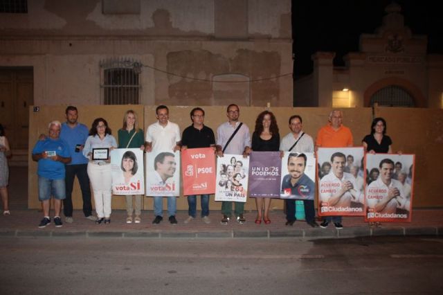 Inicio de la campaña electoral en Alhama de Murcia