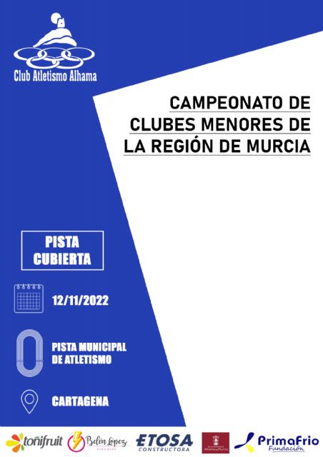 El Club Atletismo Alhama estará presente en el 'Campeonato de Clubes Menores de la Región de Murcia'