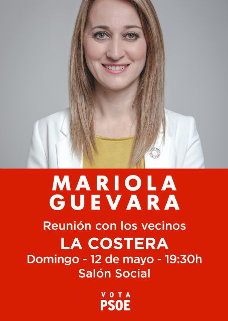 Mariola Guevara visitará hoy las pedanías de El Cañarico y La Costera