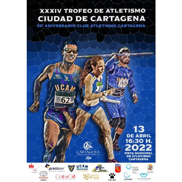 Los atletas del Club Atletismo Alhama presentes en el 'XXXIV Trofeo Ciudad de Cartagena'