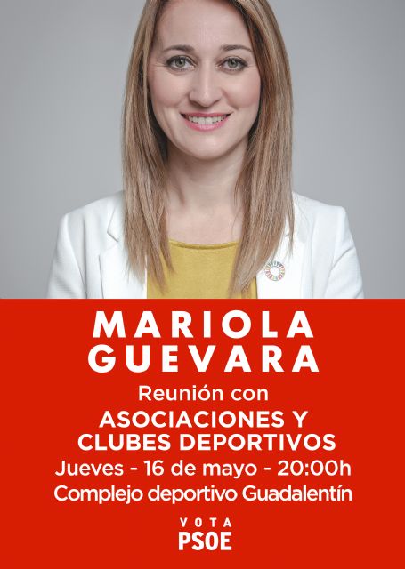Mariola Guevara tendrá un encuentro con las asociaciones y clubes deportivos del municipio