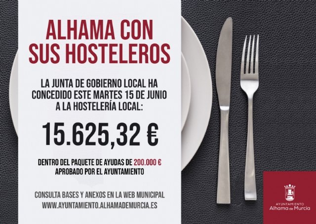 La Junta de Gobierno concede esta semana otros 15.600 euros en ayudas a la hostelería local
