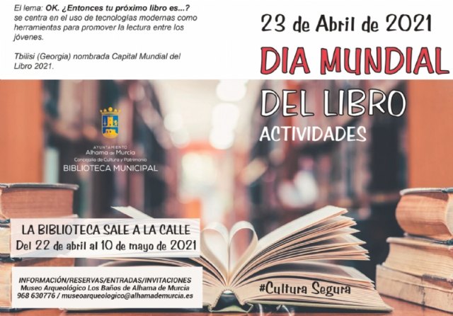 Programación cultural por el Día Mundial del Libro 2021. Del 16 de abril al 10 de mayo