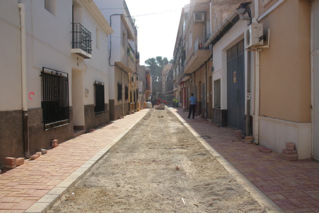 Las obras en Acequia Espuña, calle Los Pasos y avenida Cartagena, próximas a su finalización