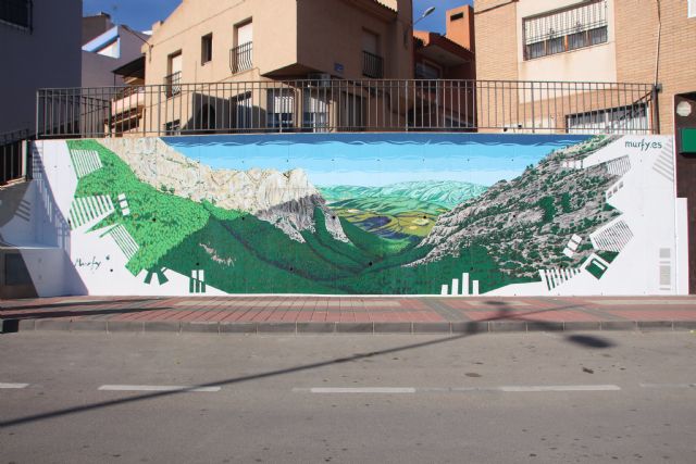 El Valle de Leiva, imagen del segundo mural de Murfy
